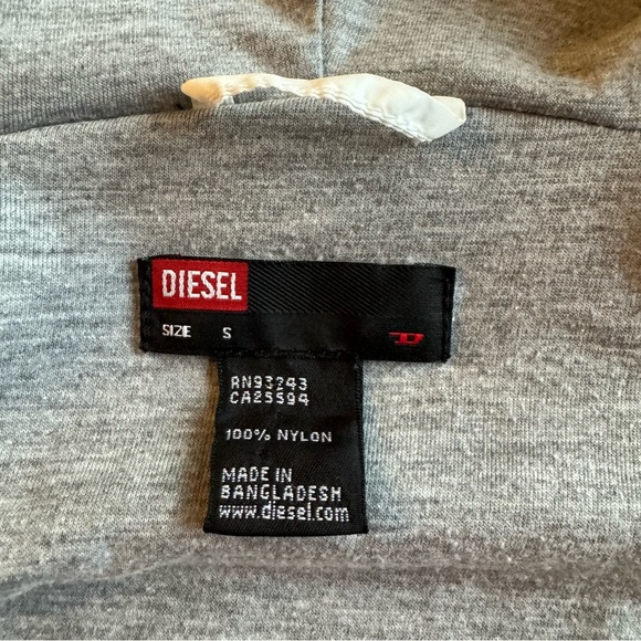 Diesel Windbreaker Hooded Packable Jacket Size Small - Picture 2 of 11